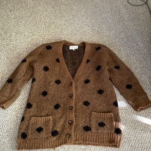 “The Great” polkadot Alpaca cardigan